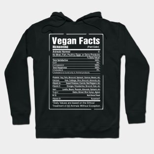 Vegan Nutrition Label Hoodie